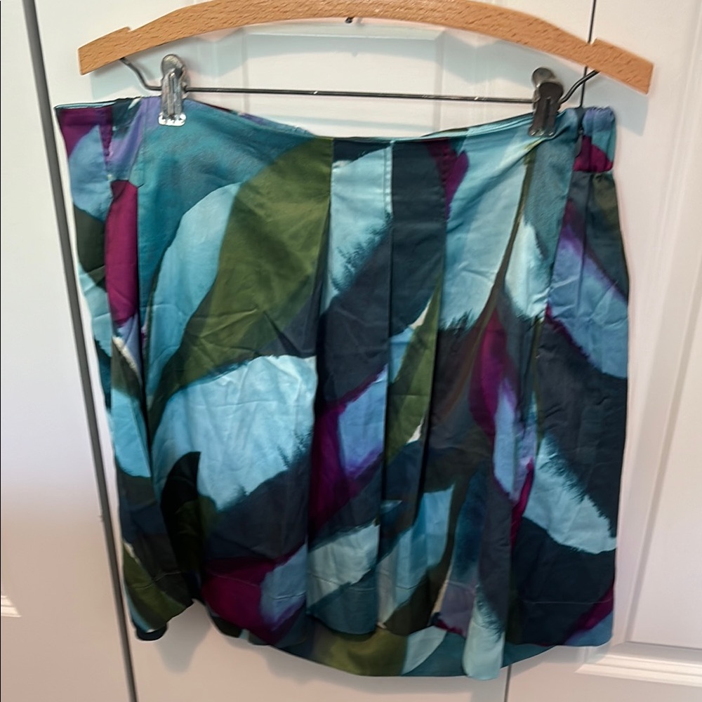 Blue and Black Mini Shorts that look like Skirt